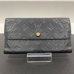 Louis Vuitton Monogram Empreinte Portefeuille Sarah Wallet Black (JB1120)